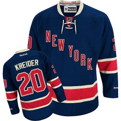 Chris Kreider New York Rangers Reebok Authentic Navy Blue Third Jersey