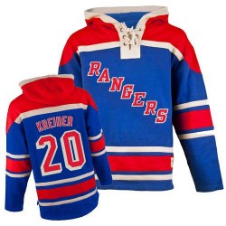 Chris Kreider New York Rangers Authentic Royal Blue Old Time Hockey Sawyer Hooded Sweatshirt Jersey