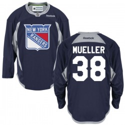 Chris Mueller New York Rangers Reebok Authentic Navy Blue Alternate Jersey