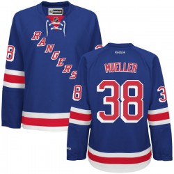 Women's Chris Mueller New York Rangers Reebok Authentic Royal Blue Home Jersey