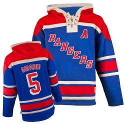 Dan Girardi New York Rangers Authentic Royal Blue Old Time Hockey Sawyer Hooded Sweatshirt Jersey