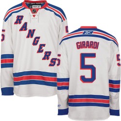 Dan Girardi New York Rangers Reebok Authentic White Away Jersey
