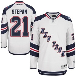 Derek Stepan New York Rangers Reebok Premier White 2014 Stadium Series Jersey