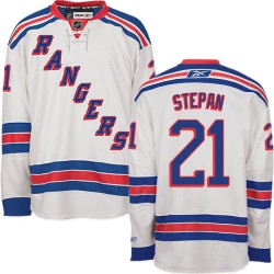 Derek Stepan New York Rangers Reebok Premier White Away Jersey
