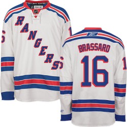 Derick Brassard New York Rangers Reebok Authentic White Away Jersey