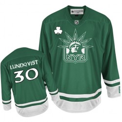 Henrik Lundqvist New York Rangers Reebok Authentic Green St Patty's Day Jersey