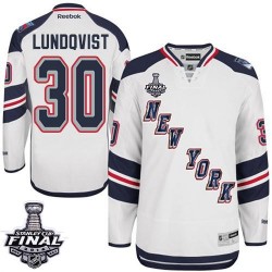 Henrik Lundqvist New York Rangers Reebok Replica White Jersey
