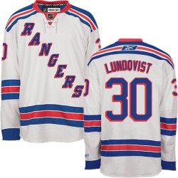 Henrik Lundqvist New York Rangers Reebok Authentic White Away Jersey