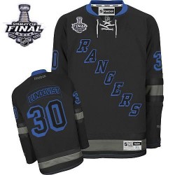 Henrik Lundqvist New York Rangers Reebok Premier Black Ice 2014 Stanley Cup Jersey