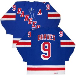 Adam Graves New York Rangers CCM Authentic Royal Blue New Throwback Jersey
