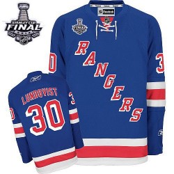 Henrik Lundqvist New York Rangers Reebok Premier Royal Blue Home 2014 Stanley Cup Jersey