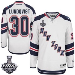 Henrik Lundqvist New York Rangers Reebok Premier White 2014 Stadium Series 2014 Stanley Cup Jersey