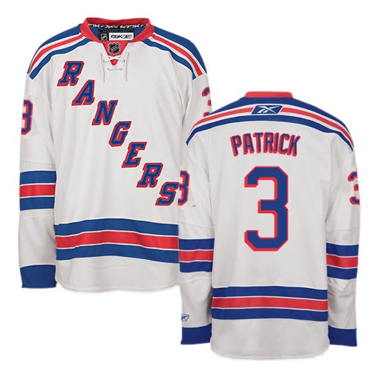 James Patrick New York Rangers Reebok Premier White Away Jersey