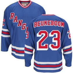 Jeff Beukeboom New York Rangers CCM Premier Royal Blue Heroes of Hockey Alumni Throwback Jersey