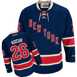 Joe Kocur New York Rangers Reebok Authentic Navy Blue Third Jersey