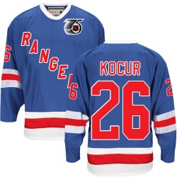 Joe Kocur New York Rangers CCM Authentic Royal Blue Throwback 75TH Jersey