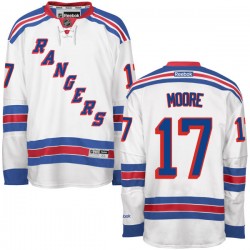 John Moore New York Rangers Reebok Premier White Away Jersey