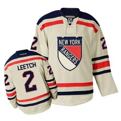 Brian Leetch New York Rangers Reebok Authentic Cream Winter Classic Jersey