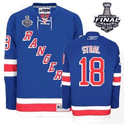 Marc Staal New York Rangers Reebok Authentic Royal Blue Home 2014 Stanley Cup Jersey