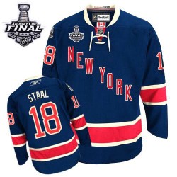 Marc Staal New York Rangers Reebok Authentic Navy Blue Third 2014 Stanley Cup Jersey
