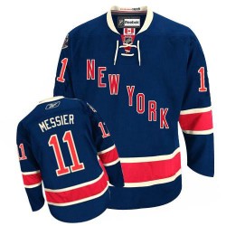 Mark Messier New York Rangers Reebok Authentic Navy Blue Third Jersey