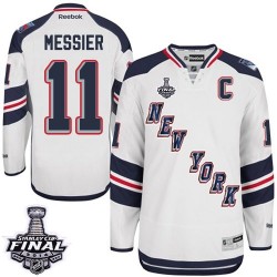 Mark Messier New York Rangers Reebok Authentic White 2014 Stadium Series 2014 Stanley Cup Jersey