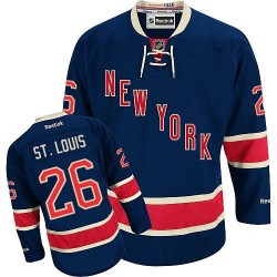 Martin St. Louis New York Rangers Reebok Authentic Navy Blue Third Jersey