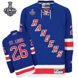 Martin St. Louis New York Rangers Reebok Authentic Royal Blue Home 2014 Stanley Cup Jersey
