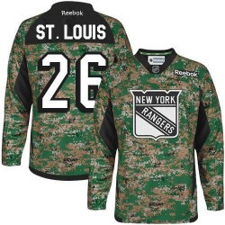 Youth Martin St. Louis New York Rangers Reebok Authentic Camo Veterans Day Practice Jersey