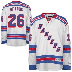 Youth Martin St. Louis New York Rangers Reebok Authentic White Away Jersey