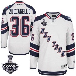 Mats Zuccarello New York Rangers Reebok Premier White 2014 Stadium Series 2014 Stanley Cup Jersey