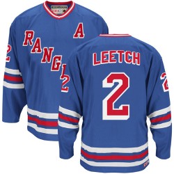 Brian Leetch New York Rangers CCM Premier Royal Blue Heroes of Hockey Alumni Throwback Jersey