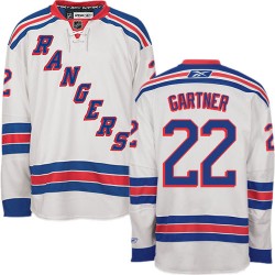 Mike Gartner New York Rangers Reebok Authentic White Away Jersey