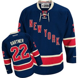Mike Gartner New York Rangers Reebok Authentic Navy Blue Third Jersey