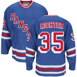 Mike Richter New York Rangers CCM Premier Royal Blue Heroes of Hockey Alumni Throwback Jersey