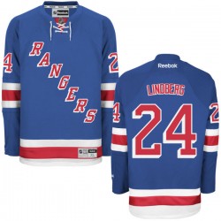Oscar Lindberg New York Rangers Reebok Authentic Royal Blue Home Jersey