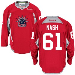 Rick Nash New York Rangers Reebok Authentic Red Statue of Liberty Practice Jersey