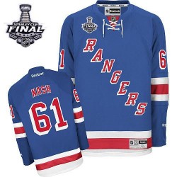 Rick Nash New York Rangers Reebok Premier Royal Blue Home 2014 Stanley Cup Jersey