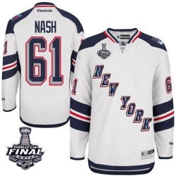 Rick Nash New York Rangers Reebok Premier White 2014 Stadium Series 2014 Stanley Cup Jersey