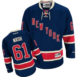 Youth Rick Nash New York Rangers Reebok Premier Navy Blue Third Jersey