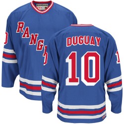 Ron Duguay New York Rangers CCM Authentic Royal Blue Heroes of Hockey Alumni Throwback Jersey