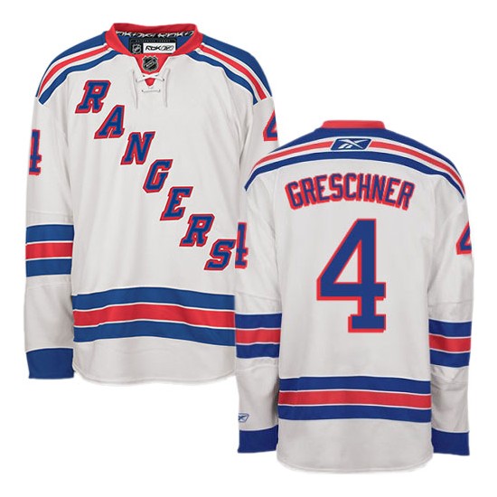 Ron Greschner New York Rangers Reebok Authentic White Away Jersey