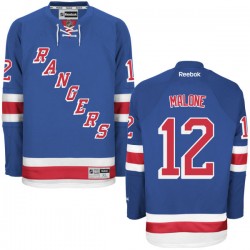 Ryan Malone New York Rangers Reebok Authentic Royal Blue Home Jersey