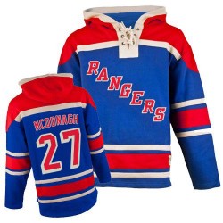 Ryan McDonagh New York Rangers Authentic Royal Blue Old Time Hockey Sawyer Hooded Sweatshirt Jersey