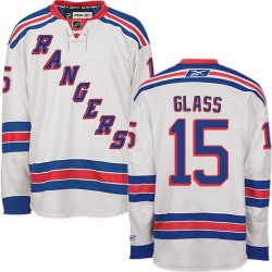 Tanner Glass New York Rangers Reebok Authentic White Away Jersey