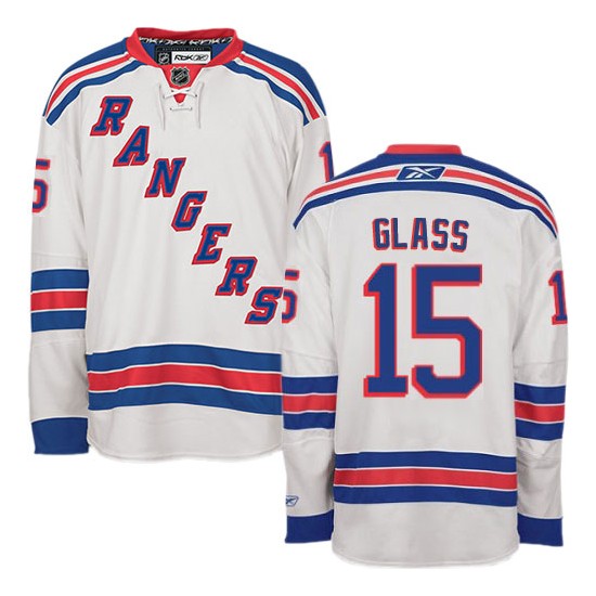 Tanner Glass New York Rangers Reebok Premier White Away Jersey