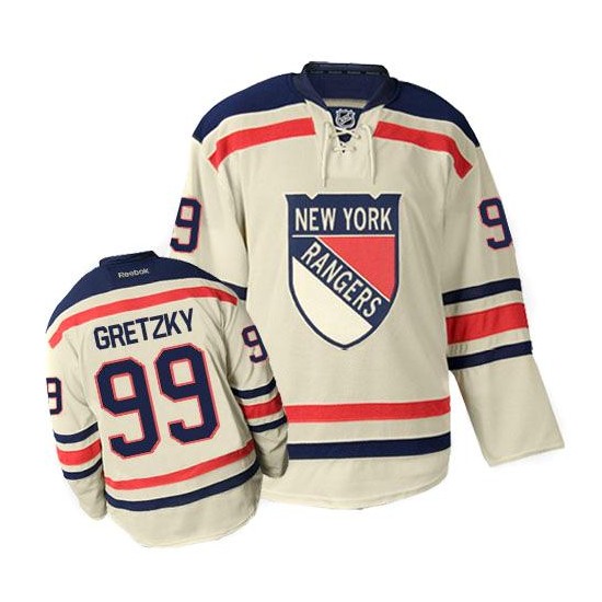 Wayne Gretzky New York Rangers Reebok Authentic Cream Winter Classic Jersey On Sale