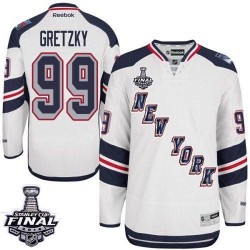Wayne Gretzky New York Rangers Reebok Authentic White 2014 Stadium Series 2014 Stanley Cup Jersey