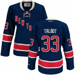 Women's Cam Talbot New York Rangers Reebok Authentic Navy Blue Alternate Jersey
