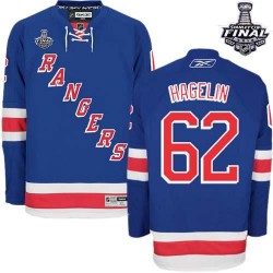 Carl Hagelin New York Rangers Reebok Authentic Royal Blue Home 2014 Stanley Cup Jersey